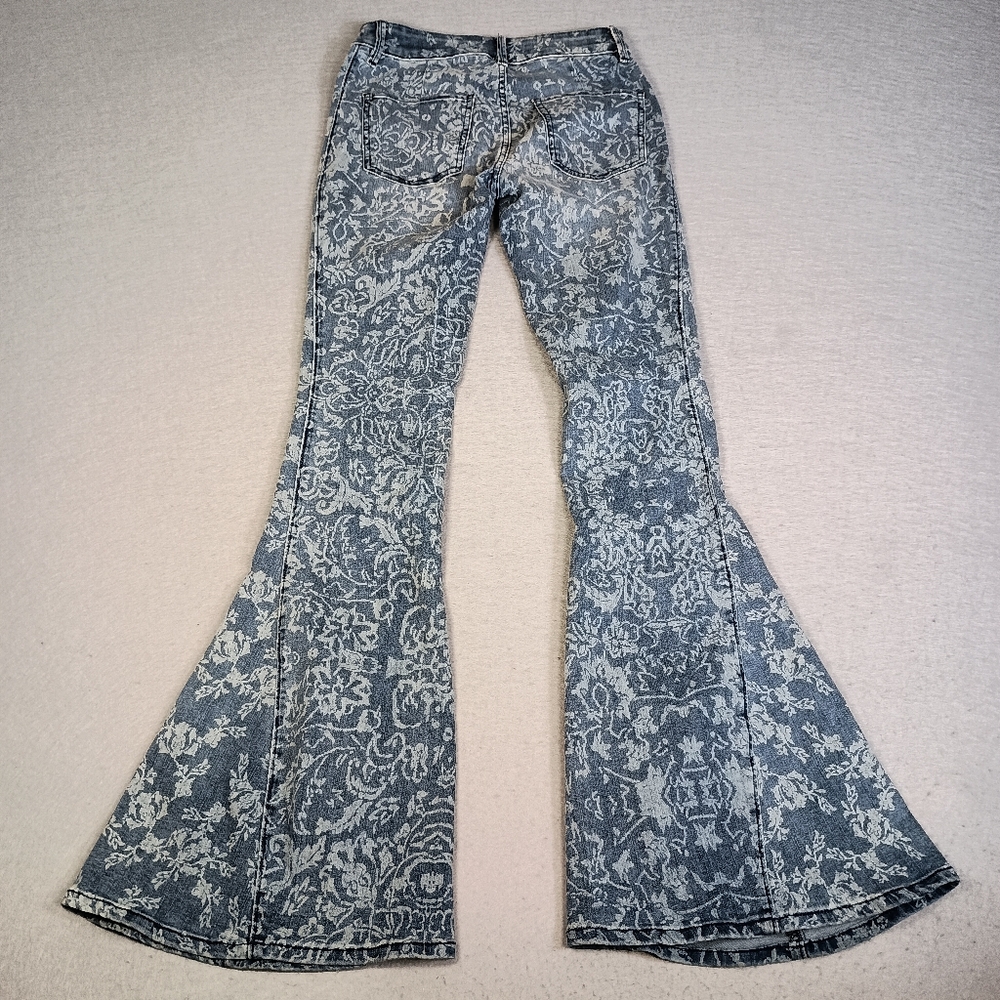 We The Free Dream Lover Floral AOP Boho Flare Cottagecore Rustic Size 26 Jeans - Picture 3 of 12
